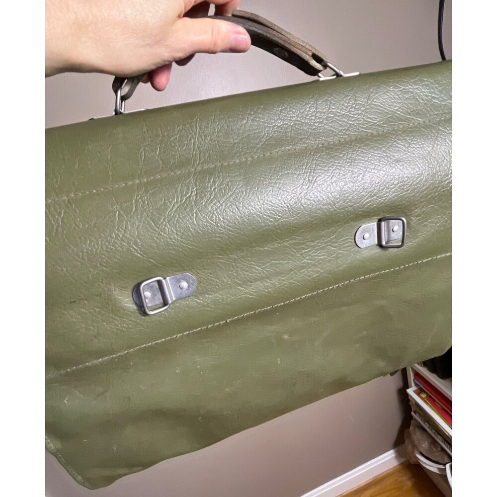 Vtg Swiss Army Military Satchel Bag 3 Ways Foldable 1970s Militaria Equipment - Picture 2 of 15
